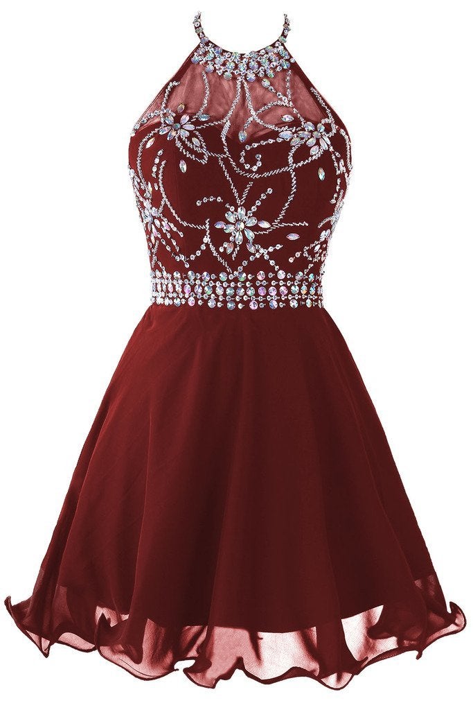 Short Halter Prom Dresses